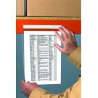 Vrecká na dokumenty, priehľadné, magnetické – 110×110 mm, balenie 10 ks