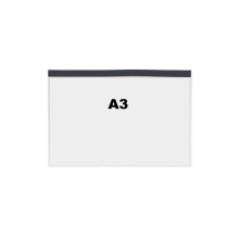 Vrecká na dokumenty, priehľadné, magnetické – 316×436 mm, A3 horizontálne, balenie 10 ks