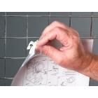 Vrecká na dokumenty, s klipom, priehľadné – 110×155 mm, A6 horizontálne, balenie 10 ks