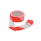 Výstražná vytyčovacia vyznačovacia páska, obojstranná – OPP, červeno-biela, 50 mm × 100 m