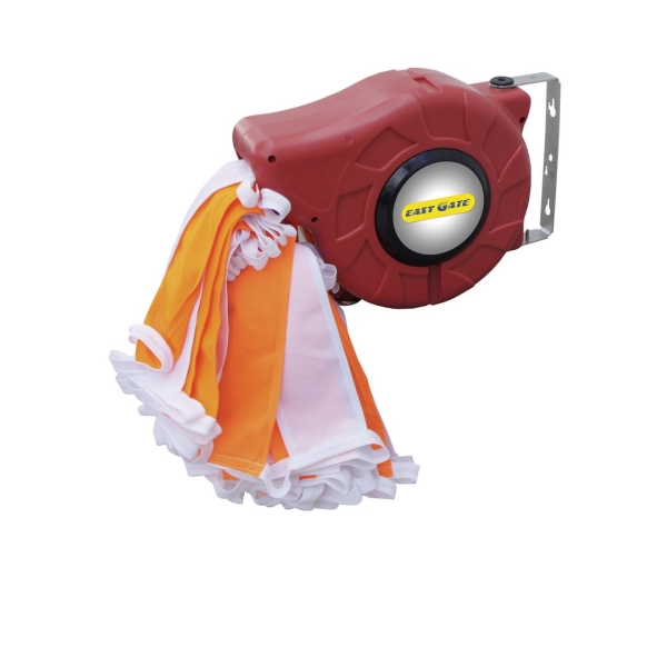 Zábrana maxi 15M so samonavíjacím mechanizmom – v.30 cm, červeno-biela