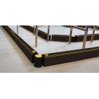 Zábrana paliet a vidlic vysokozdvižných vozíkov A-SAFE, ForkGuard Kerb Barrier – 185×130×1365 mm, čierna