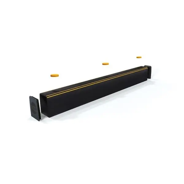 Zábrana paliet a vidlic vysokozdvižných vozíkov A-SAFE, ForkGuard Kerb Barrier – 185×130×1565 mm, čierna