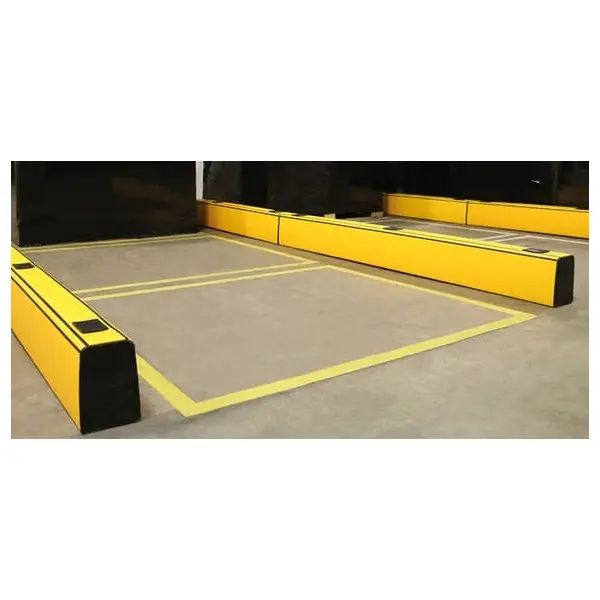 Zábrana paliet a vidlic vysokozdvižných vozíkov A-SAFE, ForkGuard Kerb Barrier – 185×130×465 mm, čierna