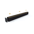 Zábrana paliet a vidlic vysokozdvižných vozíkov A-SAFE, ForkGuard Kerb Barrier – 185×130×665 mm, čierna