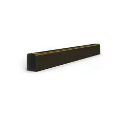 Zábrana paliet a vidlic vysokozdvižných vozíkov A-SAFE, HD ForkGuard Kerb Barrier – 185×130×1265 mm, čierna
