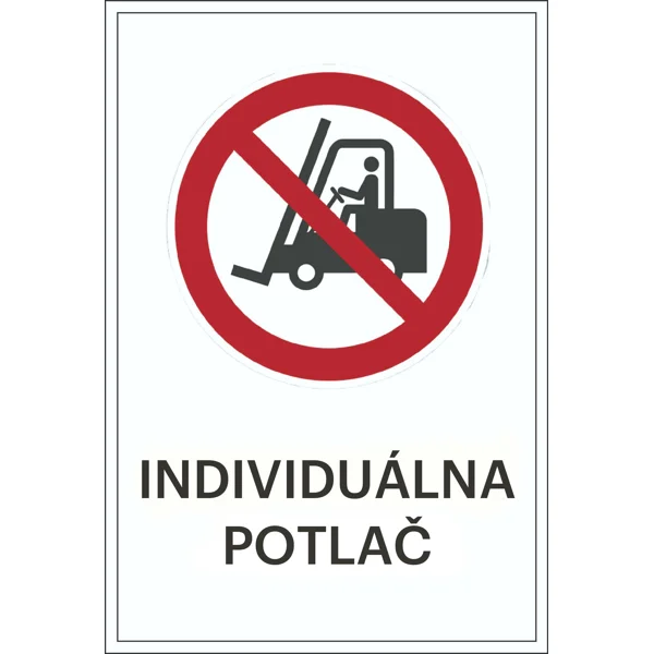 Zákazové značenie, Pri požiari nepoužívať výťah – protišmykové PVC, 500×750 mm