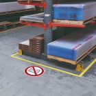 Zákazové značenie, Zákaz skladovania paliet – plast, pr. 200 mm