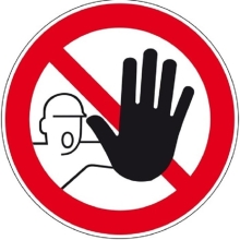 Zákazové značenie, Zákaz vstupu neoprávneným osobám – hliníkový kompozit, pr. 400 mm