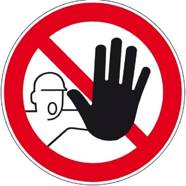 Zákazové značenie, Zákaz vstupu neoprávneným osobám – hliníkový kompozit, pr. 400 mm