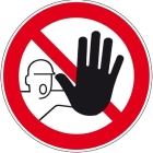 Zákazové značenie, Zákaz vstupu neoprávneným osobám – plast, pr. 100 mm