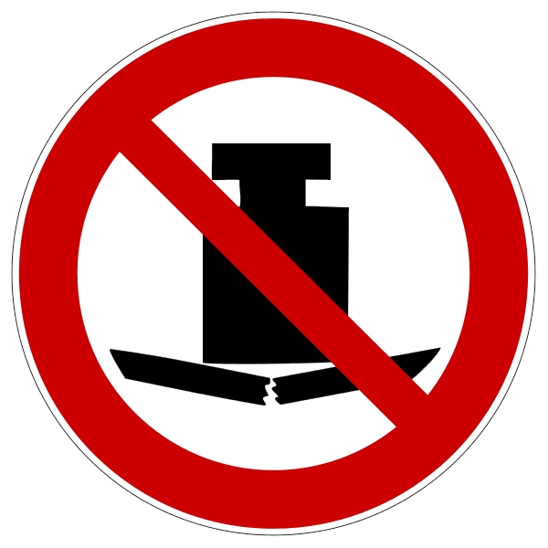 Zákazové značenie, žiadne veľké zaťaženie – hliníkový kompozit, pr. 400 mm