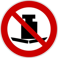 Zákazové značenie, Žiadne veľké zaťaženie – polykarbonát, pr. 400 mm