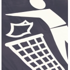 Závesné vrecia na regály na triedenie odpadu, RackSack 160 l – modrá, 1000×920 mm, balenie 10 ks