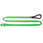 Závesný popruh NLG Lanyard s jednou karabínou a nosnosťou 38 kg – nylon, zeleno-čierna