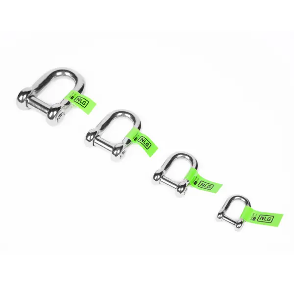 Závesný strmeň NLG s nosnosťou do 10 kg, XL – nerezová oceľ, strieborná, 40×24 mm